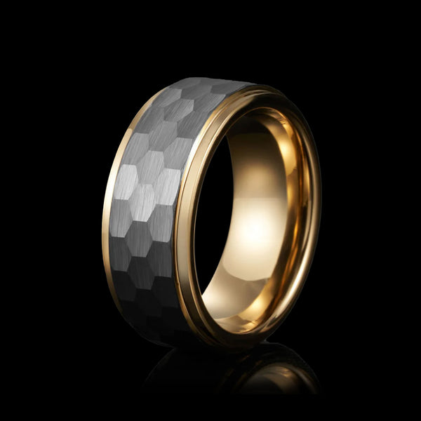 Hexagon Glow Tungsten Ring