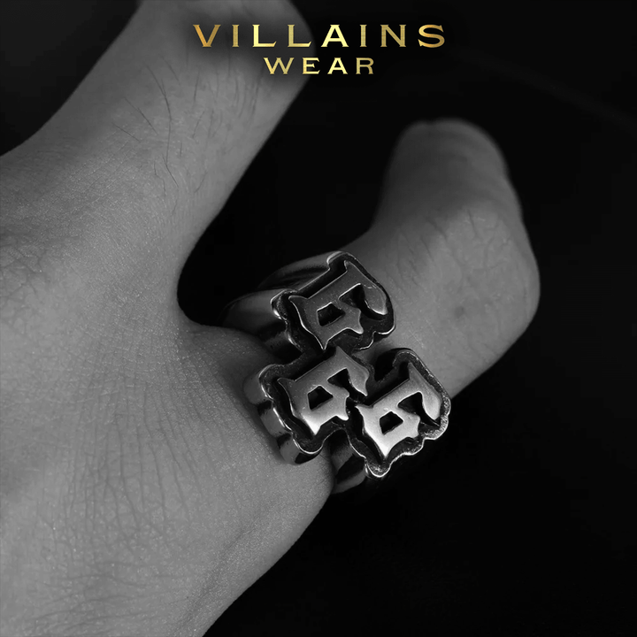 666 Titanium Steel Ring - VillainsWear