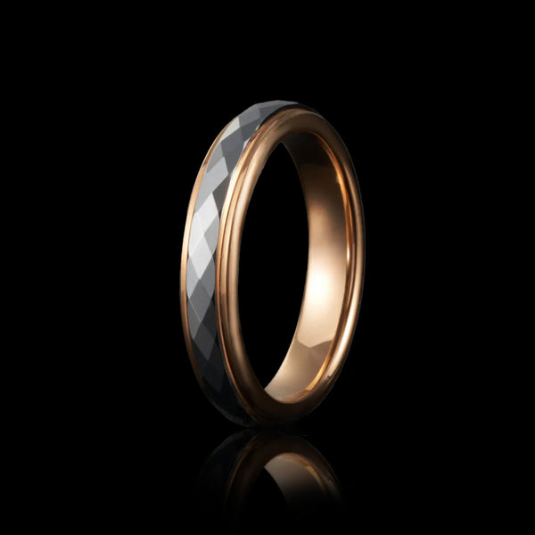 Rosesteel Hammered Ring