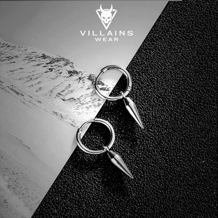 Bullet Head Earring - VillainsWear