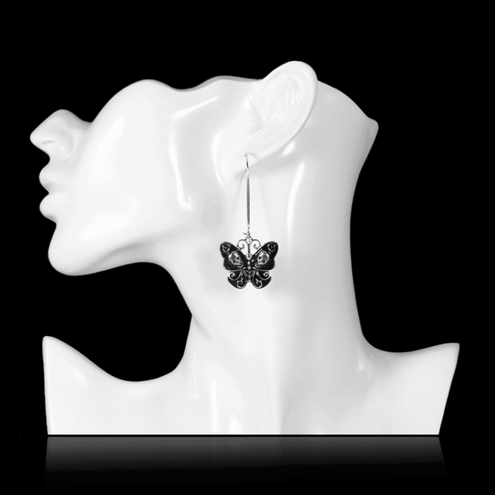 Butterfly skull earrings - VillainsWear