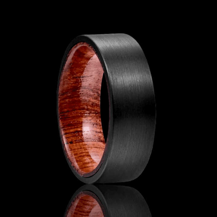 Dark Timber Tungsten Ring - VillainsWear