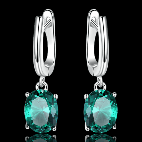 Emerald Elegance Sterling Clips - VillainsWear