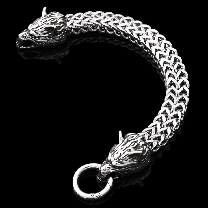 Fenrir's Embrace Titanium Wristband - VillainsWear