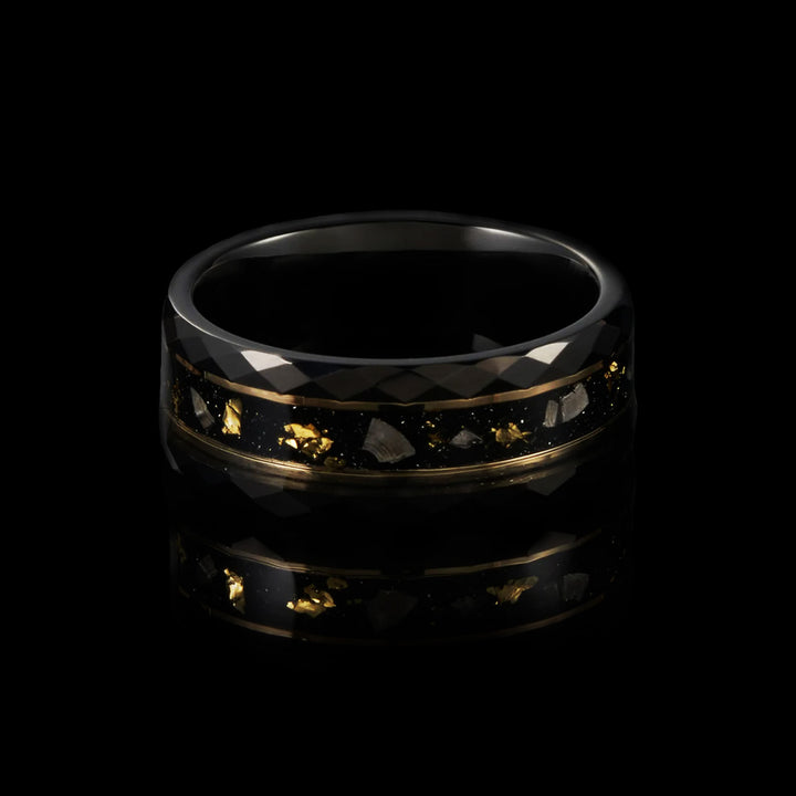 Golden Meteorite Ring - VillainsWear