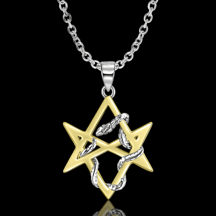 Golden Serpent Starlight Necklace - VillainsWear