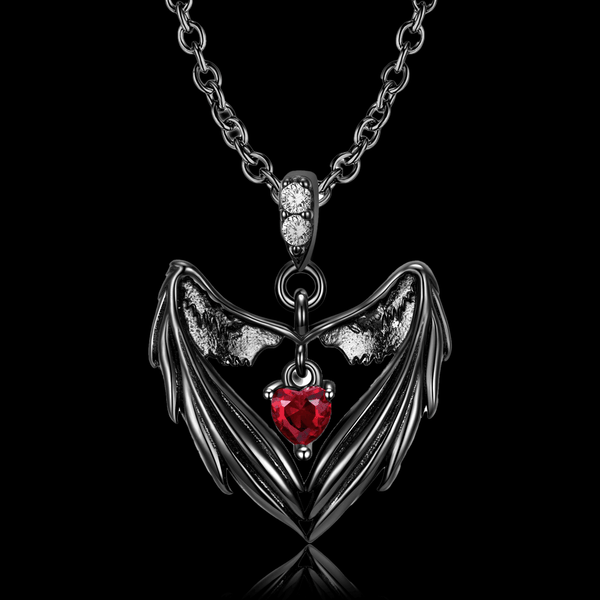 Heart Wing Necklace - VillainsWear