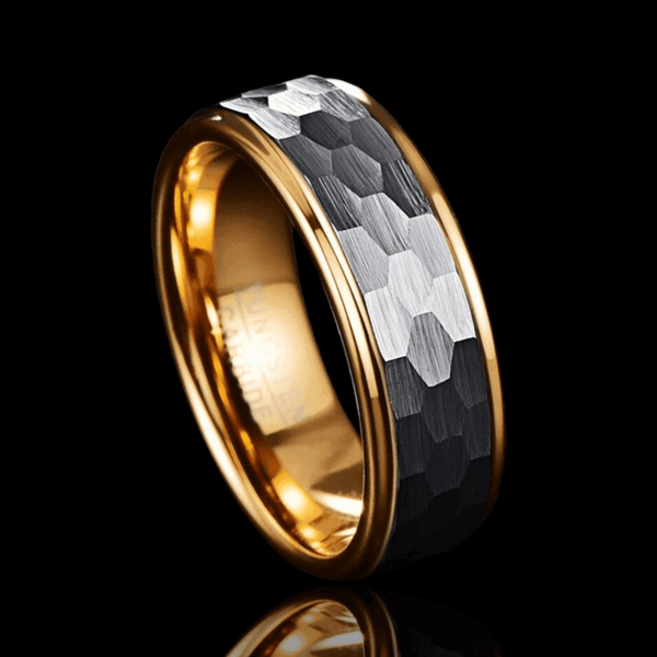 Hexagon Glow Tungsten Ring - VillainsWear