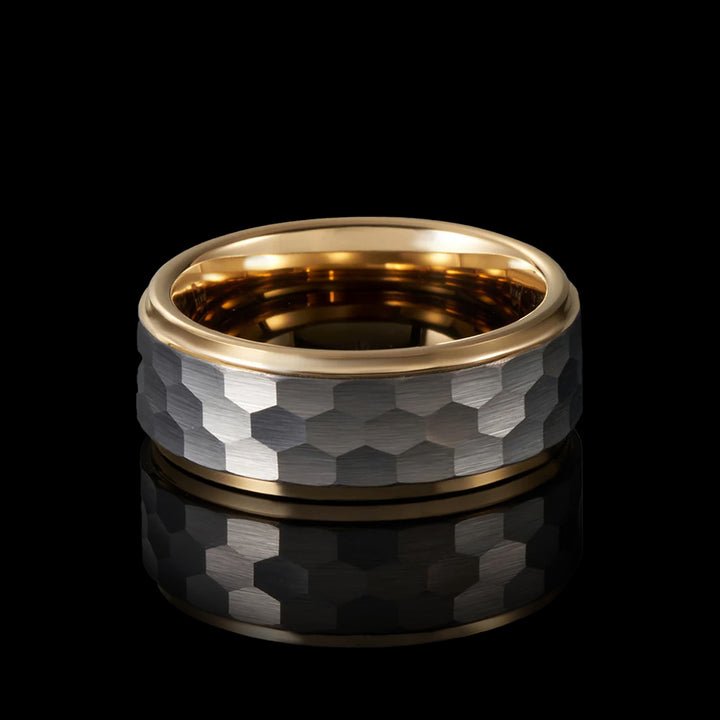 Hexagon Glow Tungsten Ring - VillainsWear