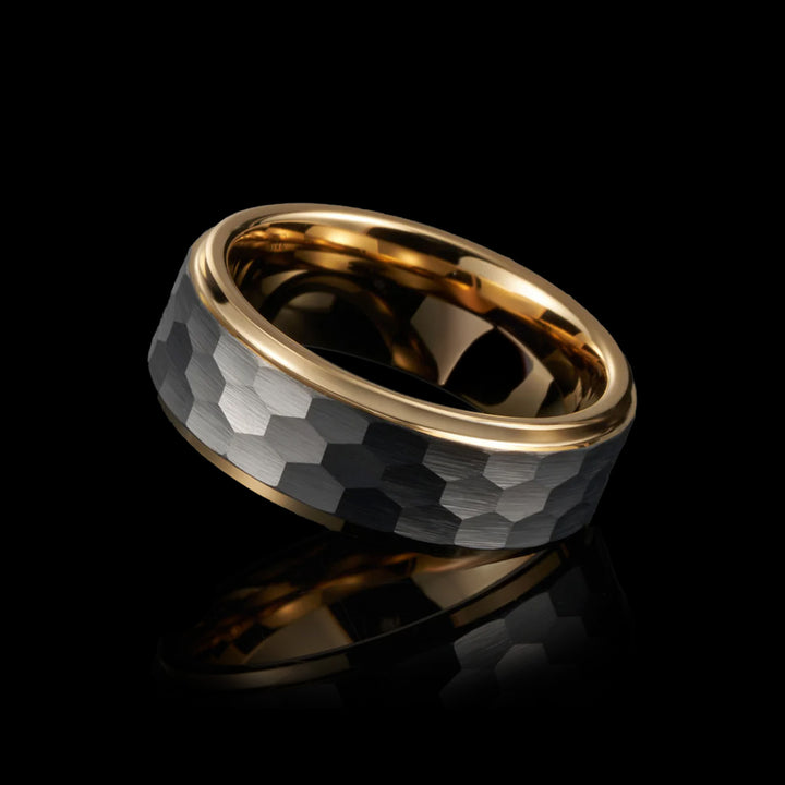 Hexagon Glow Tungsten Ring - VillainsWear