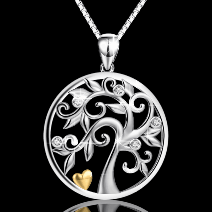 Hollow Harmony 925 Silver Tree Pendant - VillainsWear