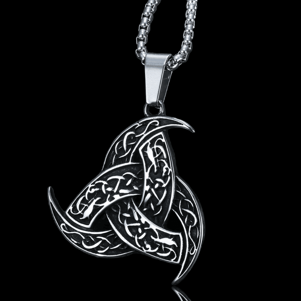 Nordic Trinity Amulet Necklace - Stainless steel - VillainsWear