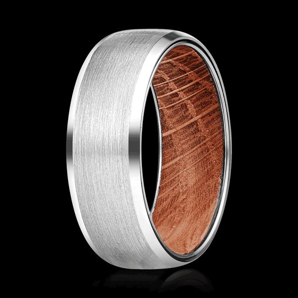 Oak Wood Tungsten Ring - VillainsWear
