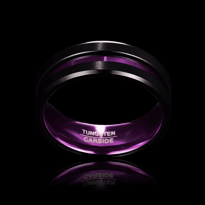 Purple Tungsten Ring - VillainsWear
