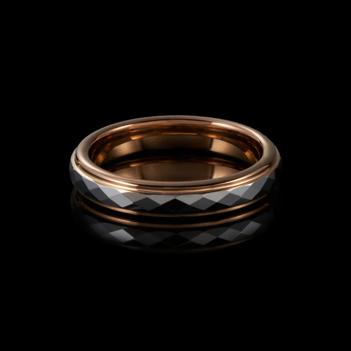 Rosesteel Hammered Ring - VillainsWear