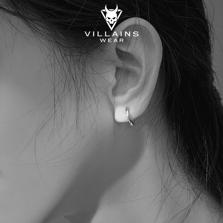 Serenity Sterling Hoops - VillainsWear