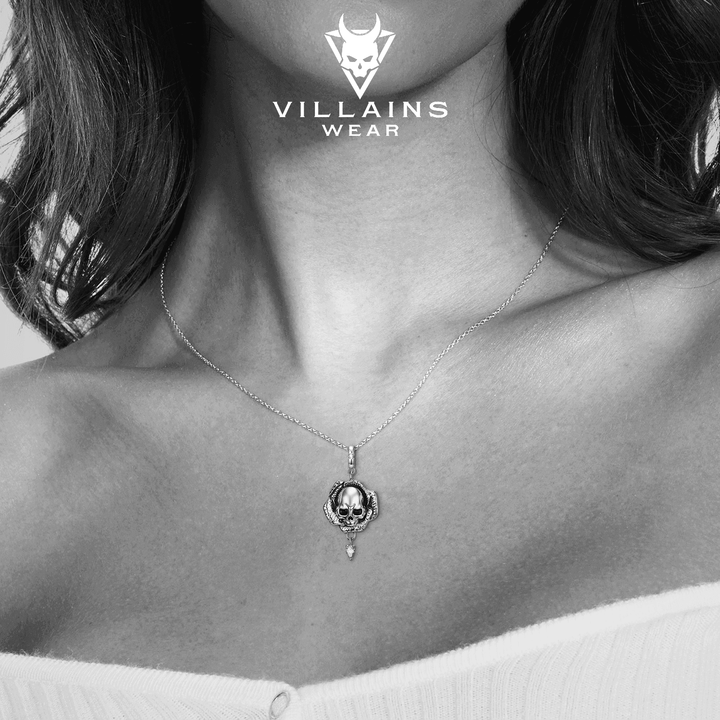 Skull Flower Necklace - VillainsWear