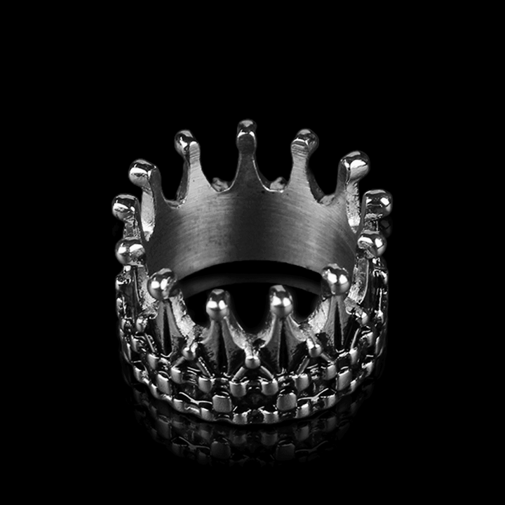 Stainless Steel Crown Ring - VillainsWear