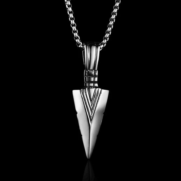 Steel Sentinel Spear Necklace - VillainsWear