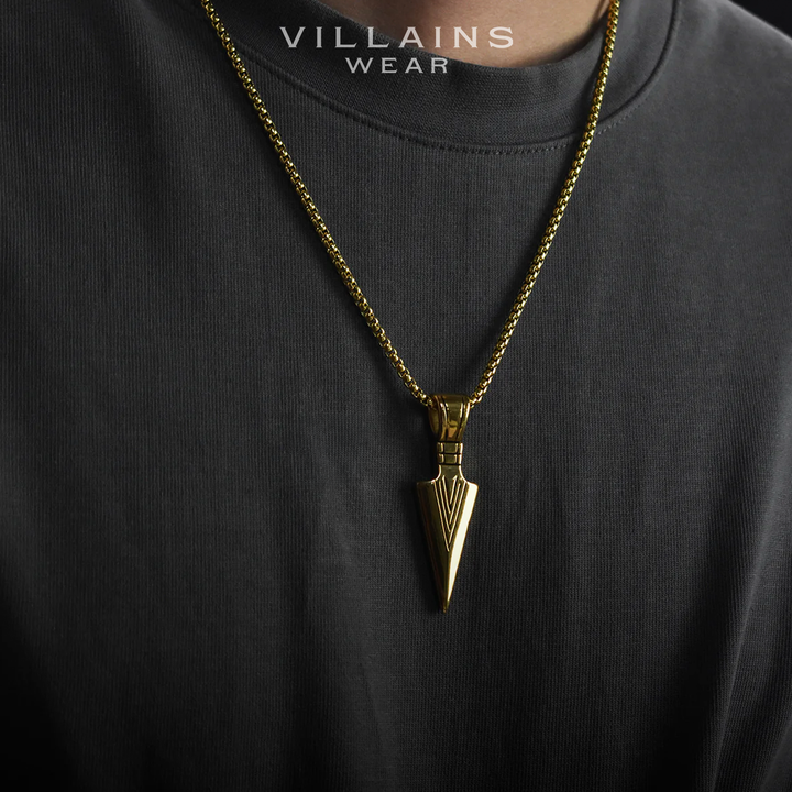 Steel Sentinel Spear Necklace - VillainsWear