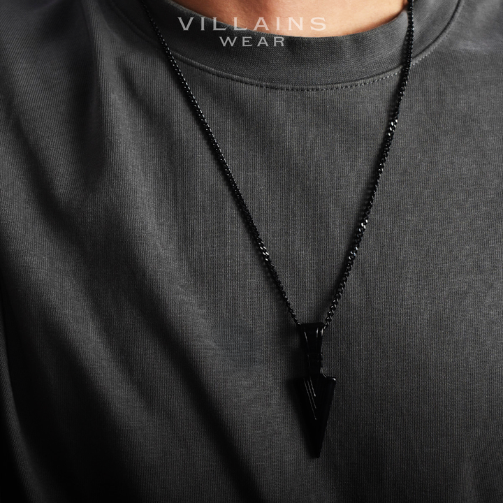 Steel Sentinel Spear Necklace - VillainsWear