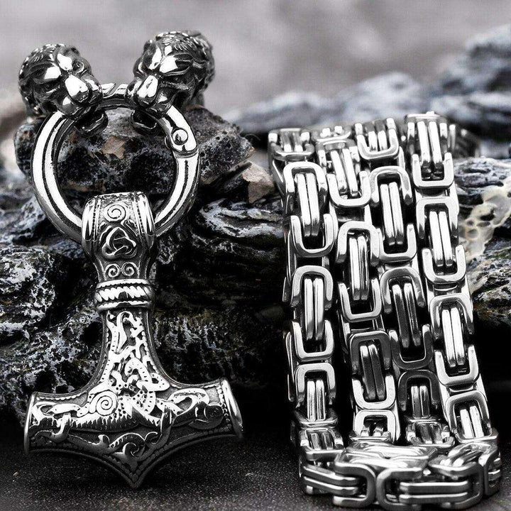 Thor's Roar Mjølnir Necklace - VillainsWear