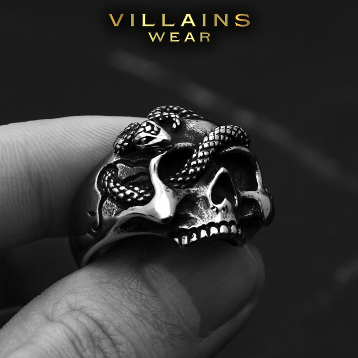 Viper Skull Ring - VillainsWear
