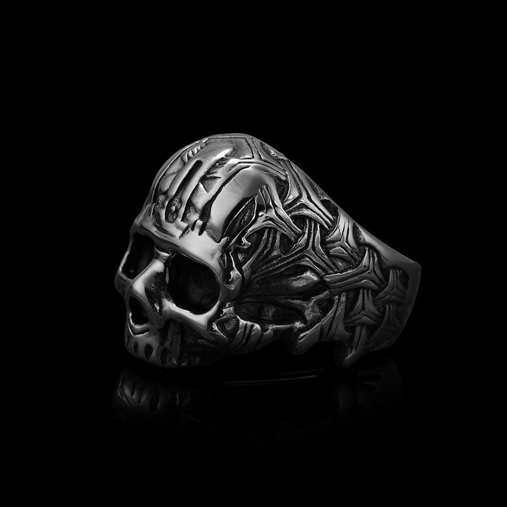 Weave Skull Stainless Steel Ring - VillainsWear