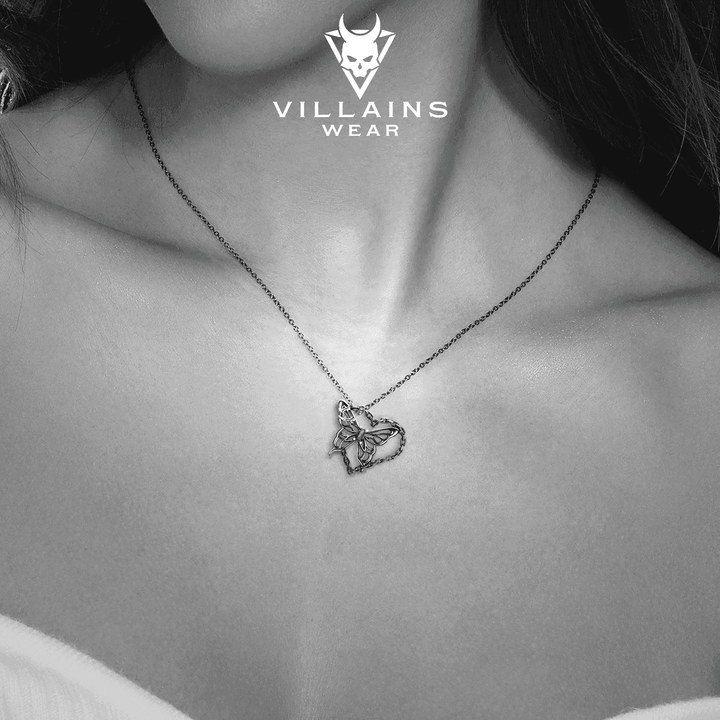 Whispering Wings Sterling Silver Necklace - VillainsWear